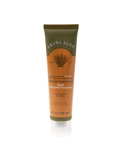 Aruba Aloe Sunscreen Water Resistant Faces SPF50+