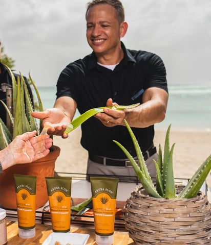 cutting aloe Aloe Cutting Demonstration & Gift Giving (45 minutes - 2 hours)